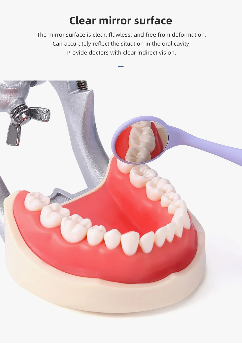 10 teile/schachtel Dental Doppelseitige Mund Spiegel Autoklavierbar Oberfläche Prüfung Reflektoren Mit Griff Zufällige Farben Oral Zahn Bleaching – Detail 4