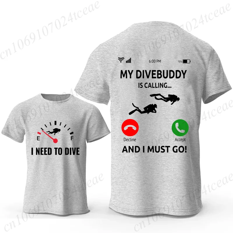 Scuba Dive Diver Diving Design T-shirts Fashion Clothing T-shirts Summer Casual Tshirts SCUBA Dive Unisex T-Shirt Clothes Gift