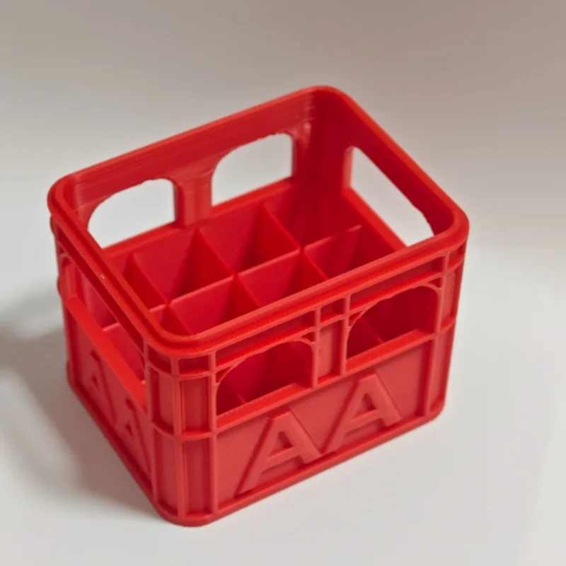 الإبداعية البيرة قفص حامل صندوق البطارية رواية صندوق تخزين الفن الجمالي منظم سطح المكتب مناسبة لبطاريات AA/AAA/18650