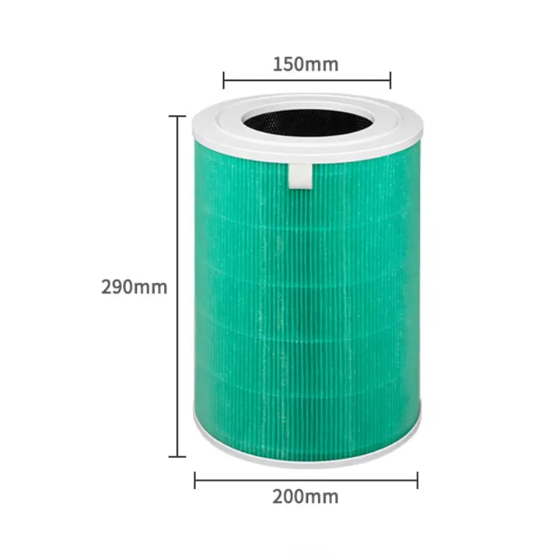 Replacement For Xiaomi Air Purifier Filter Mi 1 / 2 Generation Pro 2S Cylinder Composite Filter Remove Formaldehyde Pm2.5 Green