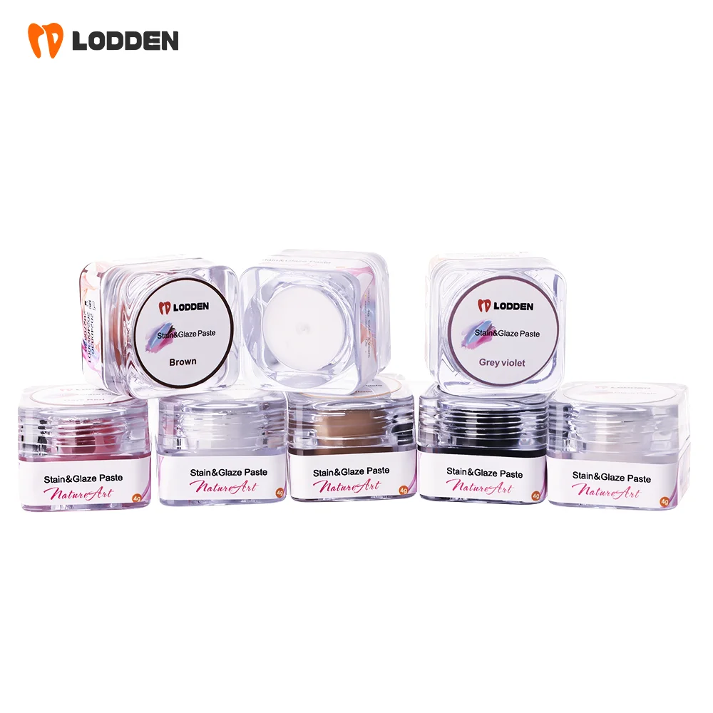 LODDEN Glazing & Staining Paste Dental Restoration Paste for all Ceramics Dental Lab Materials 4g/bottle