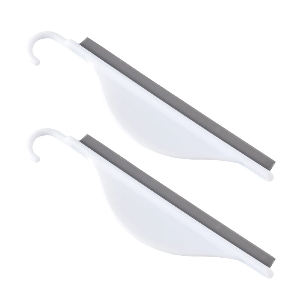 

2pcs Silicone Wiper High Quality Bathroom Scraper Clean Walls Desktops Countertops Reusable Safe Environmentally Glass Squeegee