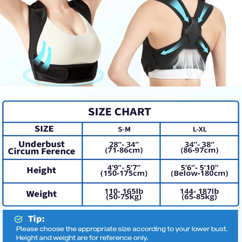 Adjustable Shoulder Posture Corrector for Adults