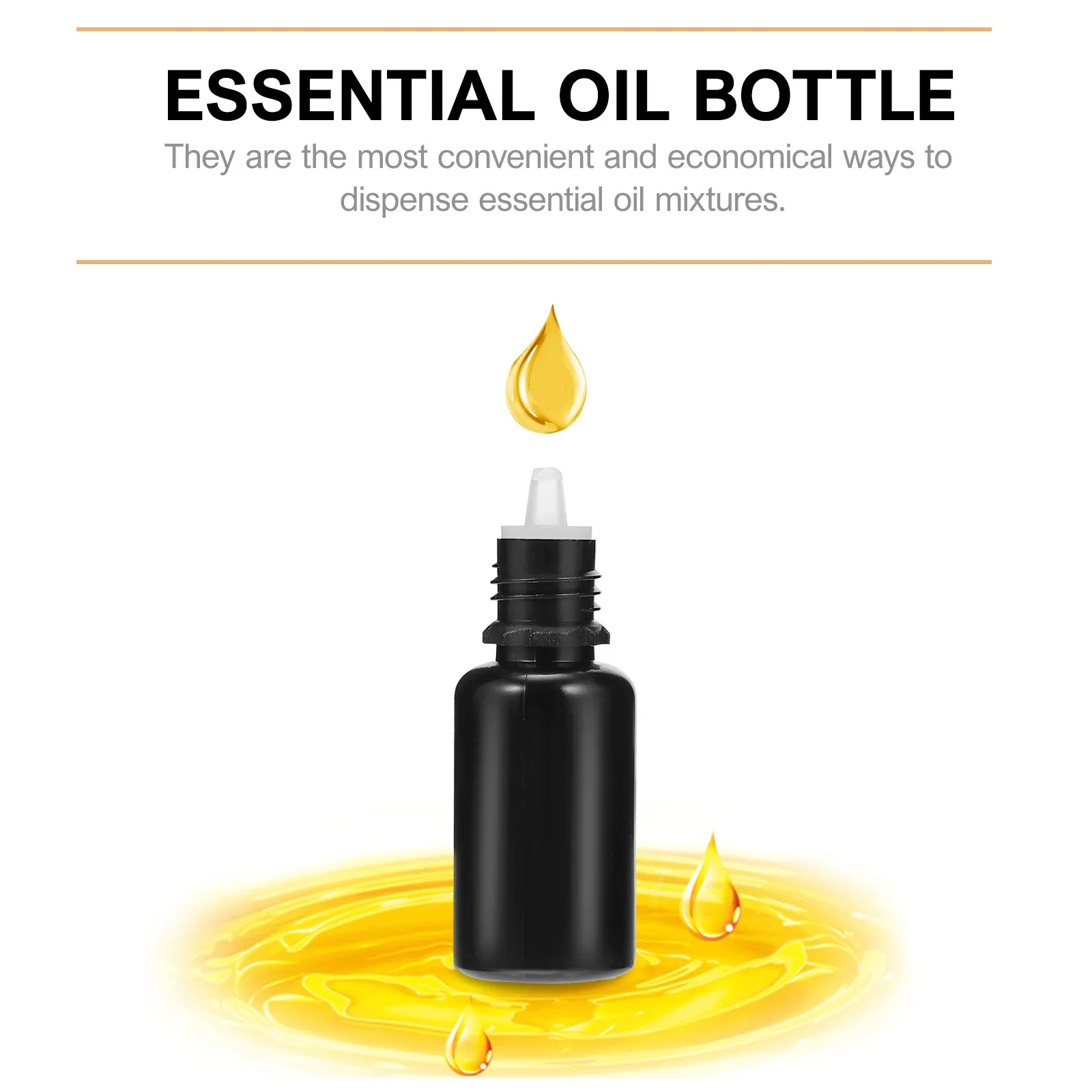 

50Pcs Portable Drip Bottle 10Ml Empty Essential Oil Bottle Refillable Small Drops Container for Travel Fragrance Sub Packaging