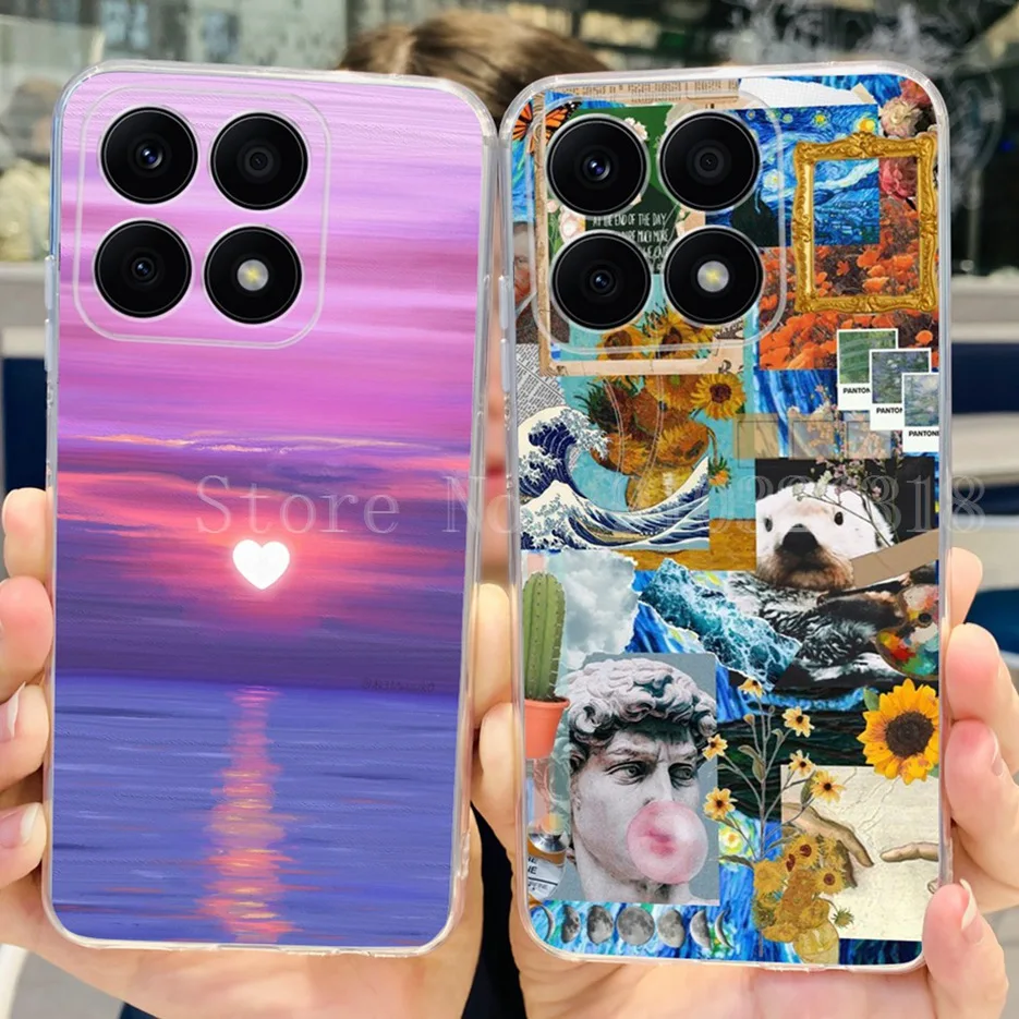 For Honor X8a Case 2023 New Fashion Back Cover For HonorX8a Clear Silicone Soft Slim Phone Case For Honor X8A X 8a Fundas Bumper