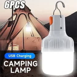 High Power LED Camping Light Rechargeable Portable Lanterns Outdoor Emergency BBQ Tent Lighting Lamp Bulb with Hook