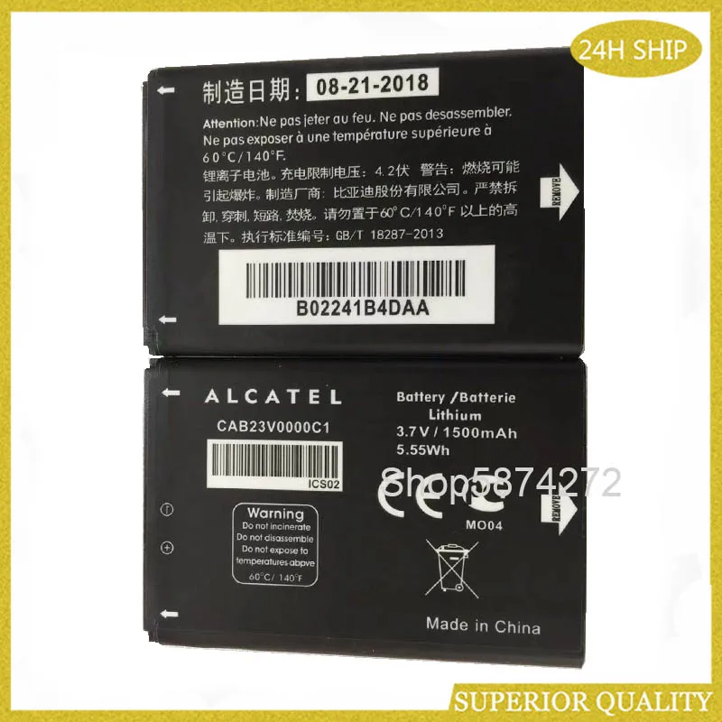 CAB23V0000C1 1500mAh 3.7V 3.7Wh High Quality Li-ion Battery for Alcatel Y800 Y580D Mobile Phone battery