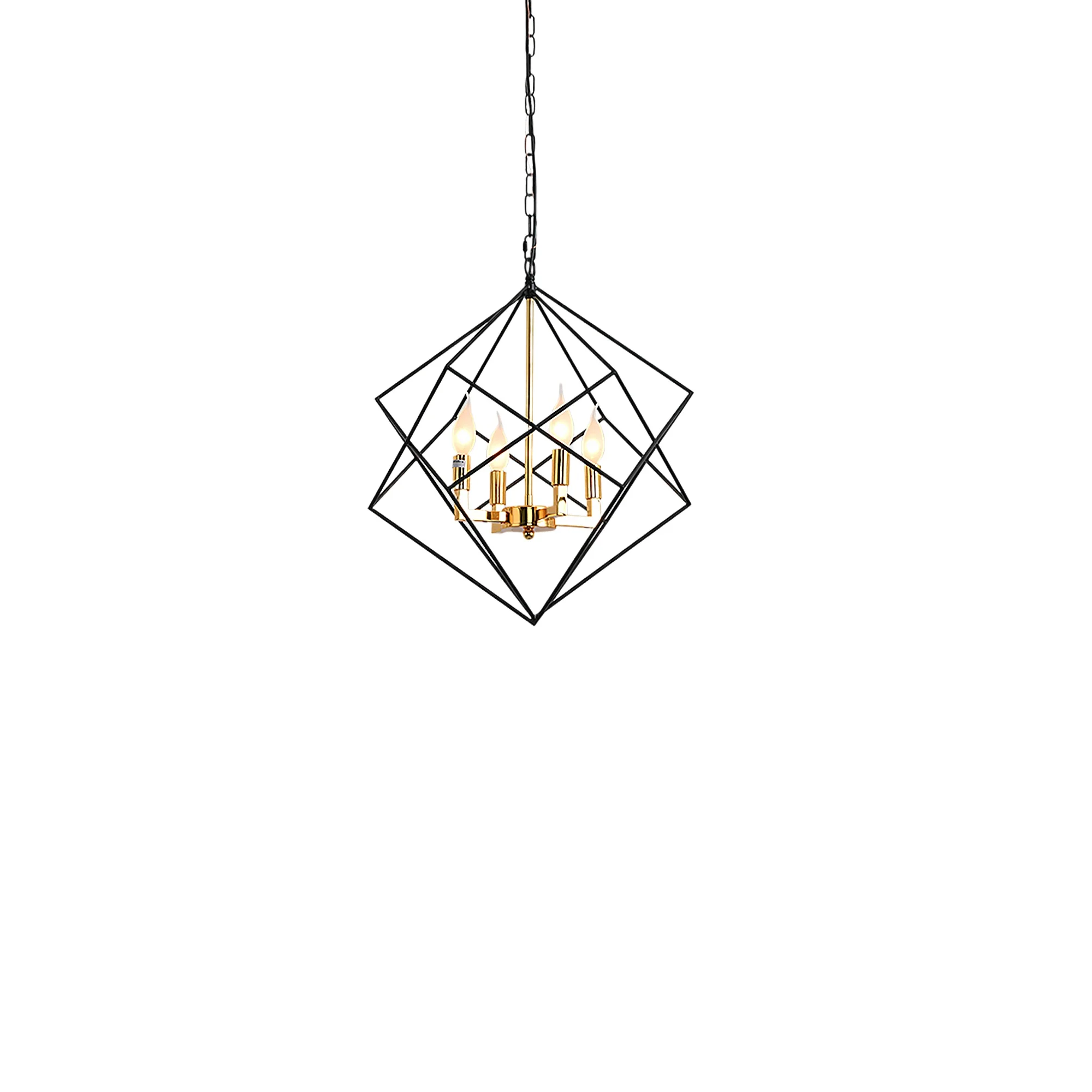 Modern Custom Metal Art Decor Black Restaurant Pendant Vintage Chandelier Led Chandelier Home Decor