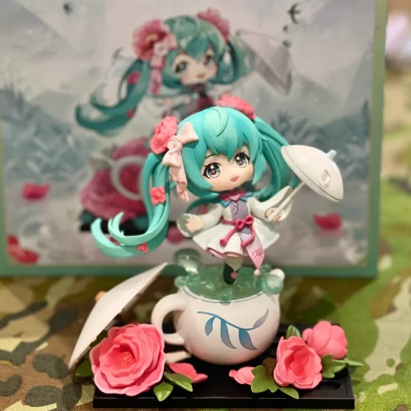 

Фигурка аниме Kawaii Hatsu neMiku, Оригинальная фигурка Qingcang Vocaloid Moon West River, экшн-фигурка из ПВХ, коллекционные игрушки для девочек