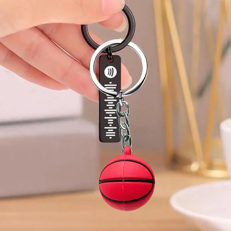 1pcs Sports Ball Keychains Sports Ball With Keychain Creative Fun Lightweight Keychains For Backpack Purse Luggage Car Key