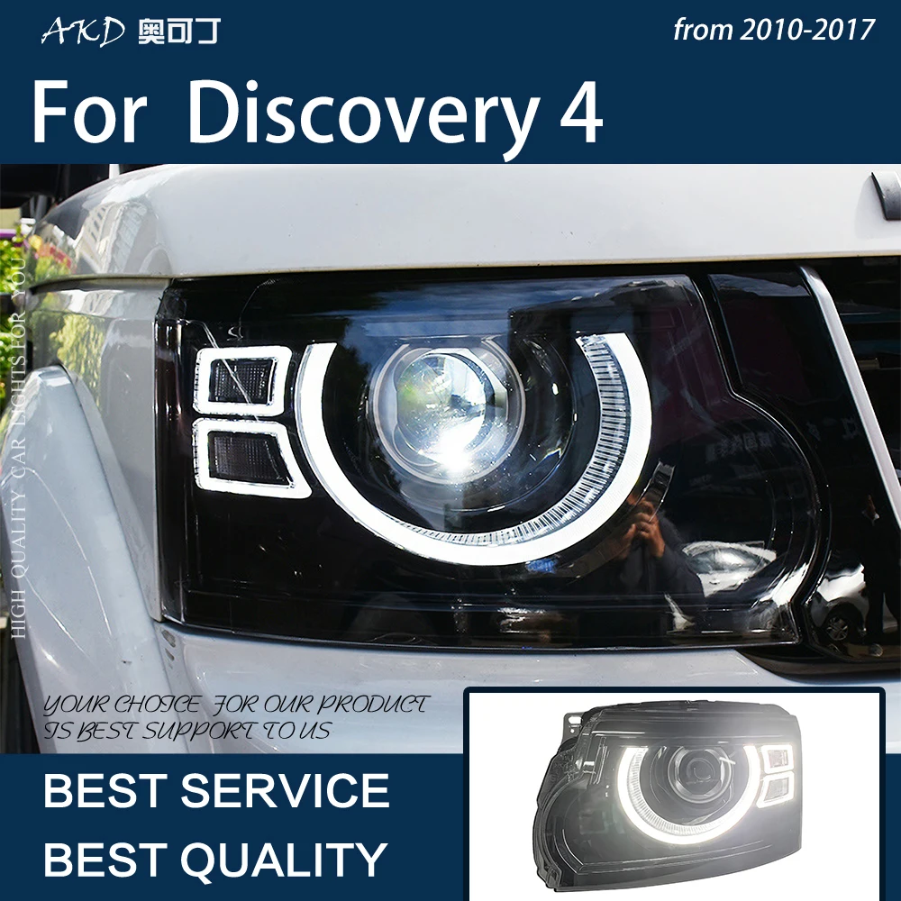 Автомобильные фары для Discovery 4 2010-2017 LR4, светодиодсветодиодный Автомобильные фары в сборе, обновленный защитный дизайн, динамическая лампа, инструмент, аксессуары