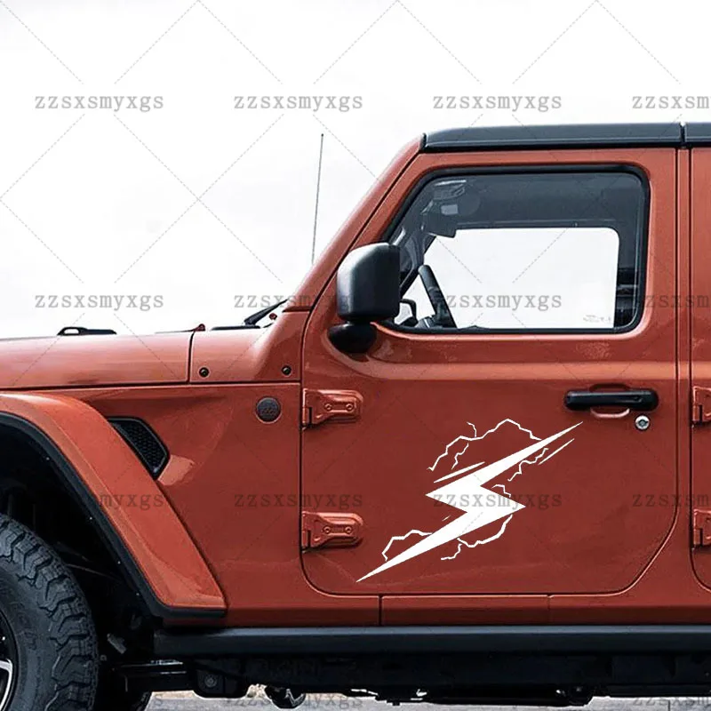 Car Stickers Lightning shattered cracks Fit for car body Bumper Windshield Motorcycle Helmet Trunk Vinyl Decal Car Accessories
