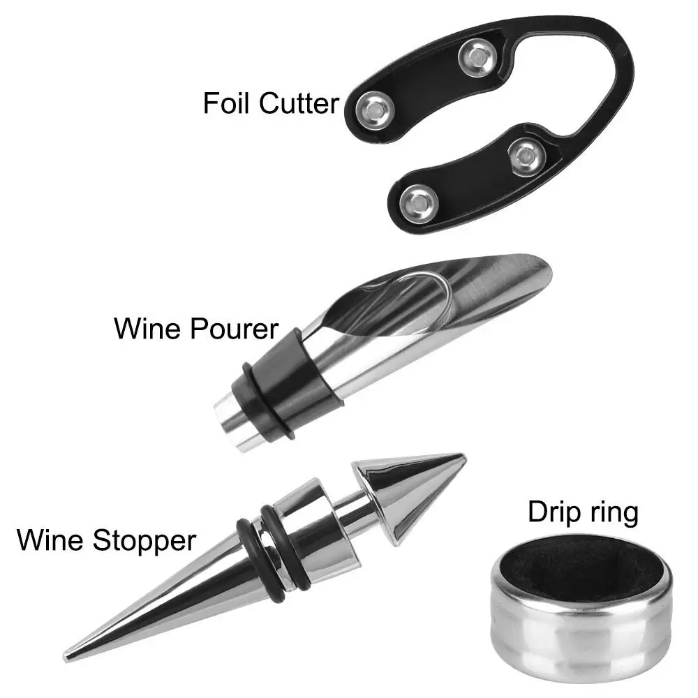 Creative Bottle Shape Corkscrew Set Stainless Steel Simulation Red Wine Tool Kit Multifunctional Portable Red Wine Toolbox Gift