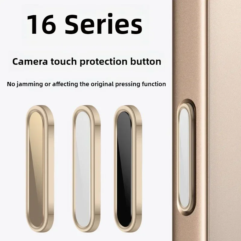 For IPhone 16 Pro Max 16 Plus Camera Control Button Cover Sensitive Smart Island Metal Camera Control Capture Button Protector