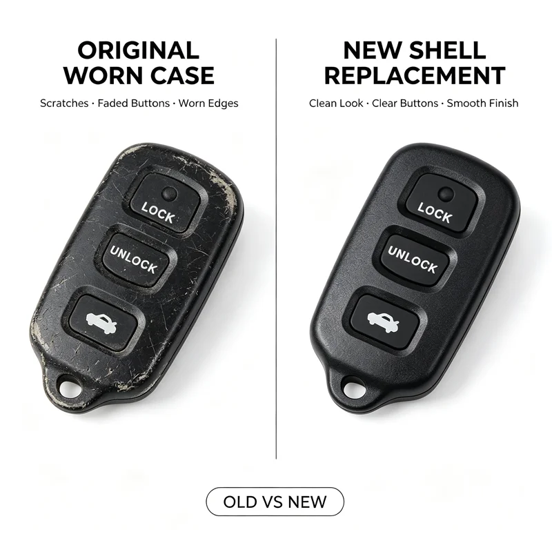 3/4 Buttons Keyless Car Remote Key Fob Shell Case Fit For TOYOTA 4Runner 1999-2009 Sequoia 2001-2007 Replacement Accessories