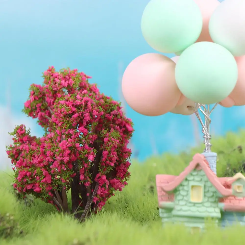 Simulation Trees 1PC Garden Microlandscape Miniatures Plastic Figurines Mini Home Decoration High Quality Hot Sale Sakura