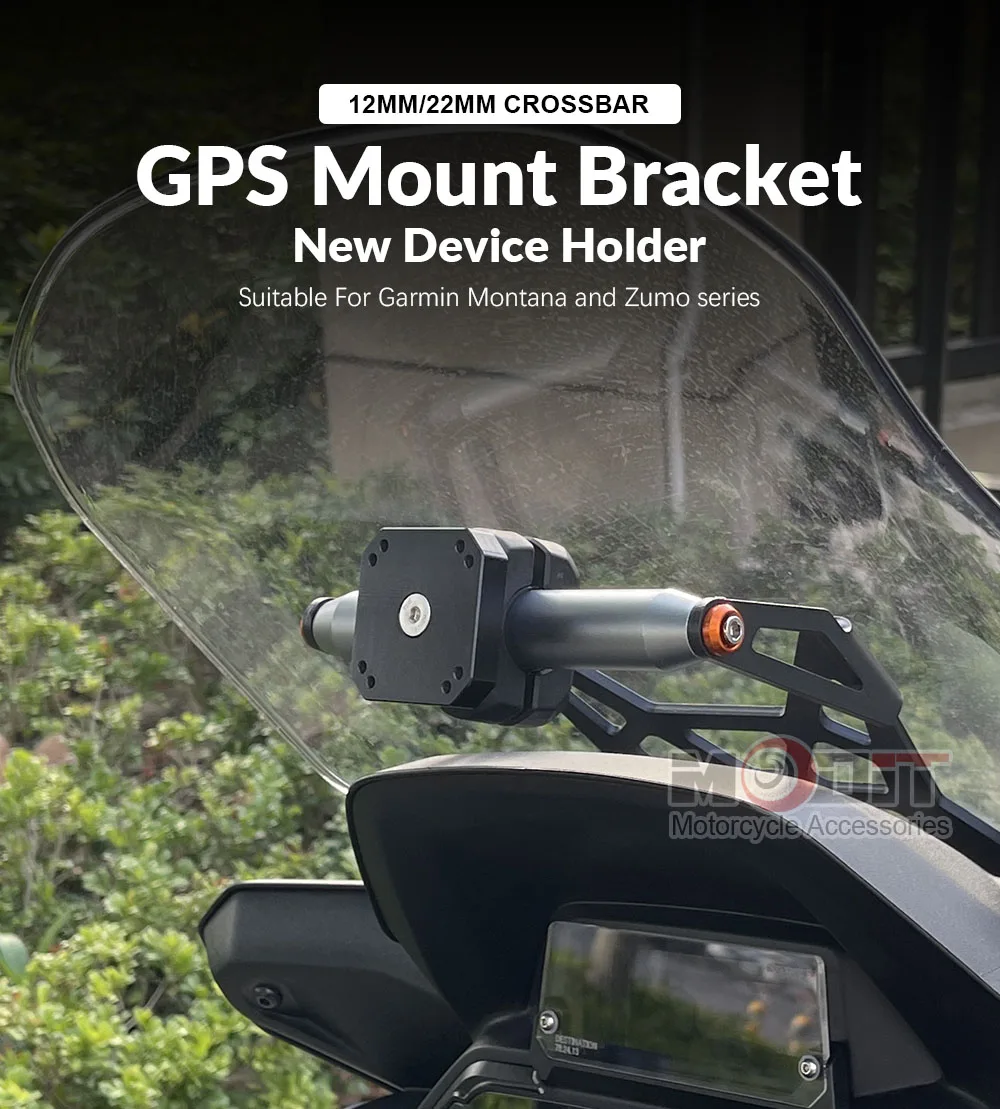 For 390adv 790adv 890ADV Adventure R S Motorcycle Universal 12mm 16mm 22mm Garmin GPS Holder Mount Navigation Bracket