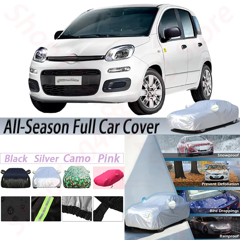 

Outdoor Waterproof Car Covers Auto Anti-UV Sun Shade Rain Snow Resistant Dust Proof Cover For Fiat Panda