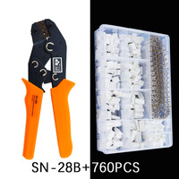 SN-28B Crimping pliers tool set-1550pcs 2.54mm Dupont connectors and crimp pins，460pcs,760pcs 2.54 mm JST-XH JST connector kit