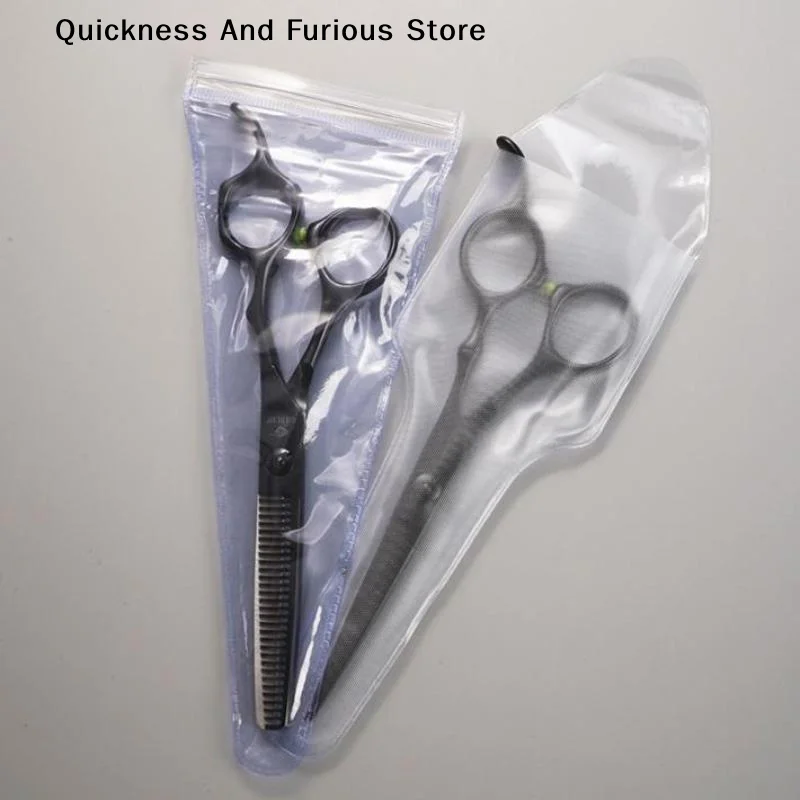 【T】10Pcs PVC Waterproof Sharpening Tool Single-sided Hair Scissors Sleeves Salon Care Accessories Tool Protection view 6