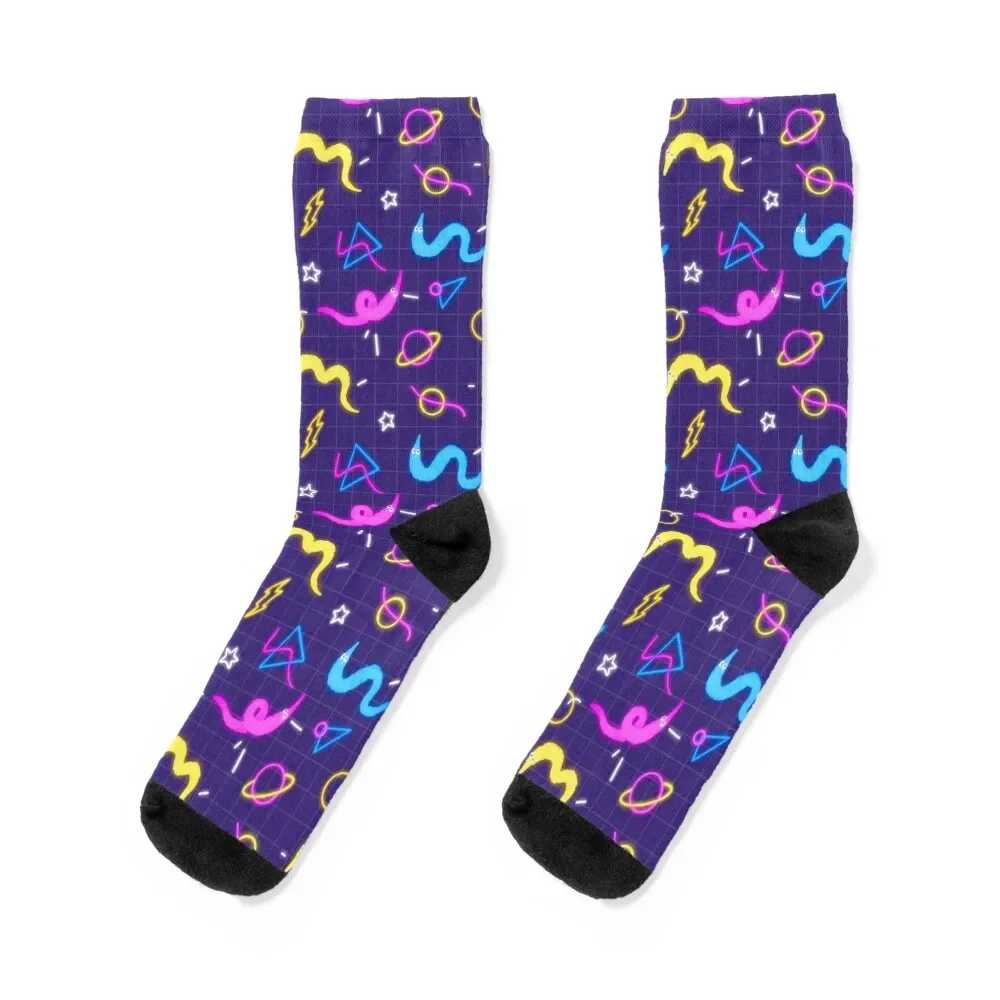 

Worm on a String Bowling Alley Arcade Floor Socks gym Antiskid soccer Rugby Mens Socks Women's