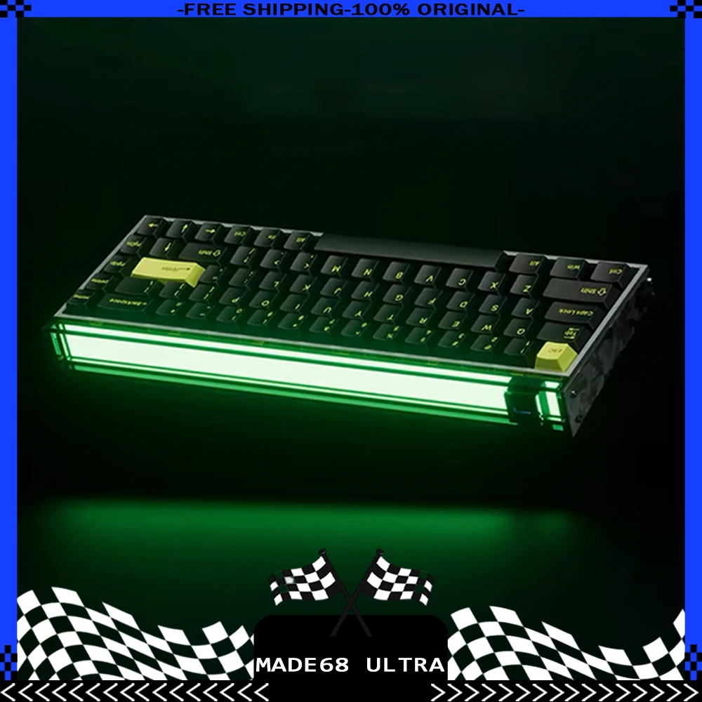 

Melgeek MADE68UItra+ Magnetic Switch Keyboard Aluminium Alloy E-Sports Gaming Keyboard Custom Rgb Hot Swap Gamer Valorant CS