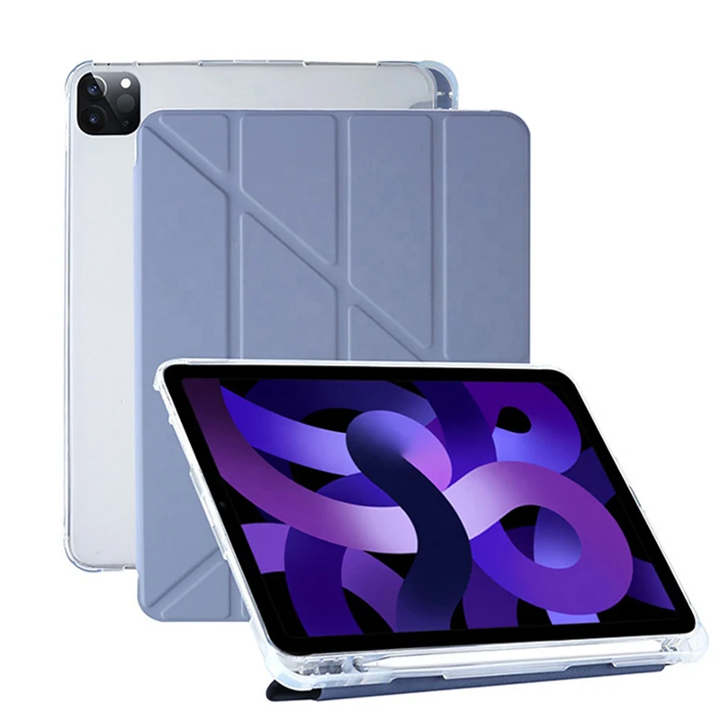 TPU Soft Case for iPad 10th Generation Pro 12.9 Cover Mini 6 Cases with Pencil Holder Smart Pro 11 Accessories