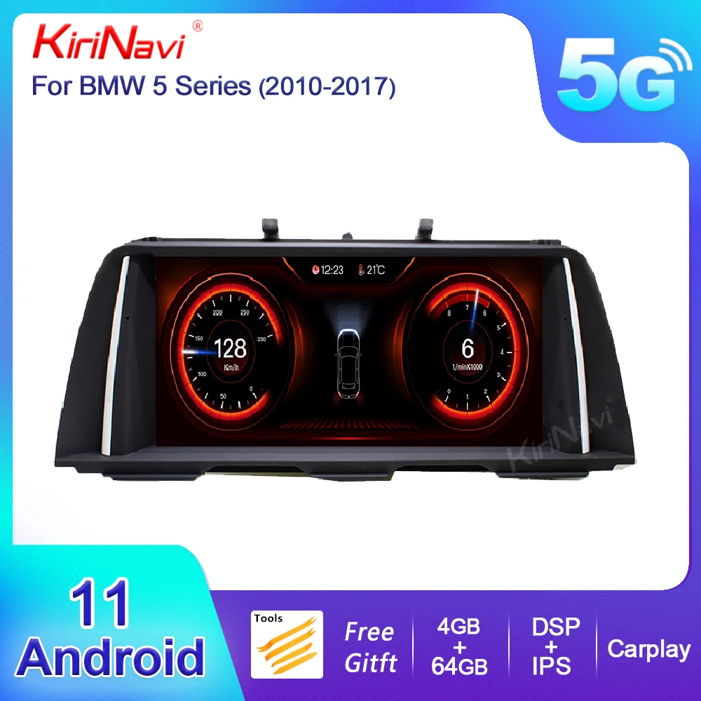 

KiriNavi 10.25" Touch Screen Android 12 Car Radio For BMW 5 Series F10 F11 Car Multimedia Player Auto GPS Navigation 2010-2017