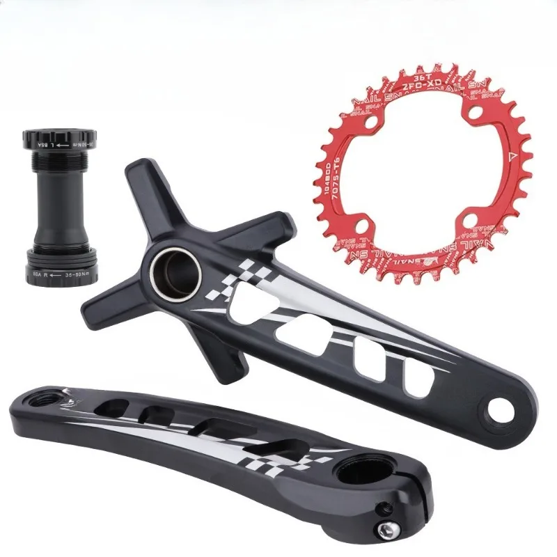 

Parts are suitable for mountain bike hollow crank high strength hollow integrated tooth disc 8-12 speed positive