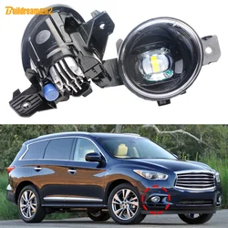 2 Pieces LED Fog Light Assembly For Infiniti QX60 2014 2015 30W H11 Car Front Bumper Daytime Running Lamp DRL 12V