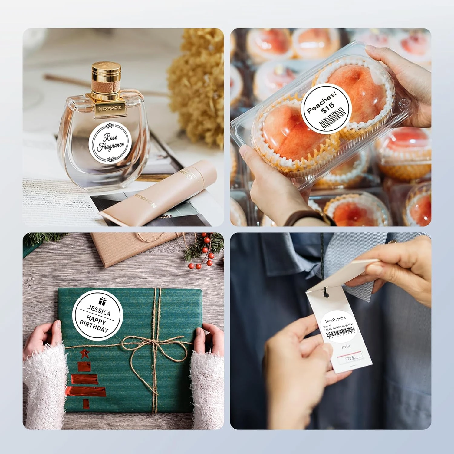 Niimbot Label Paper For B1/B21/B31 Mini Portable Printer Thermal Label Sticker Self-Adhesive Waterproof Label Maker Tape