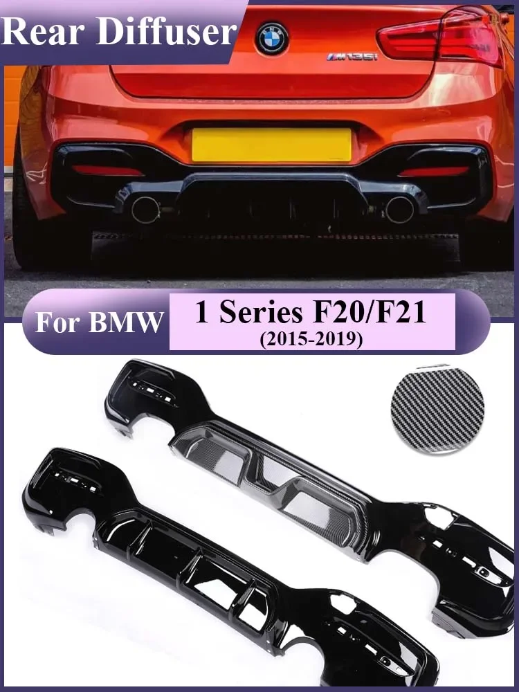 

M Sport M Tech Carbon Fiber Rear Diffuser for BMW 1 Series F20 F21 LCI 2015 -2019 Black Gloss Parts CS Competition MP Style