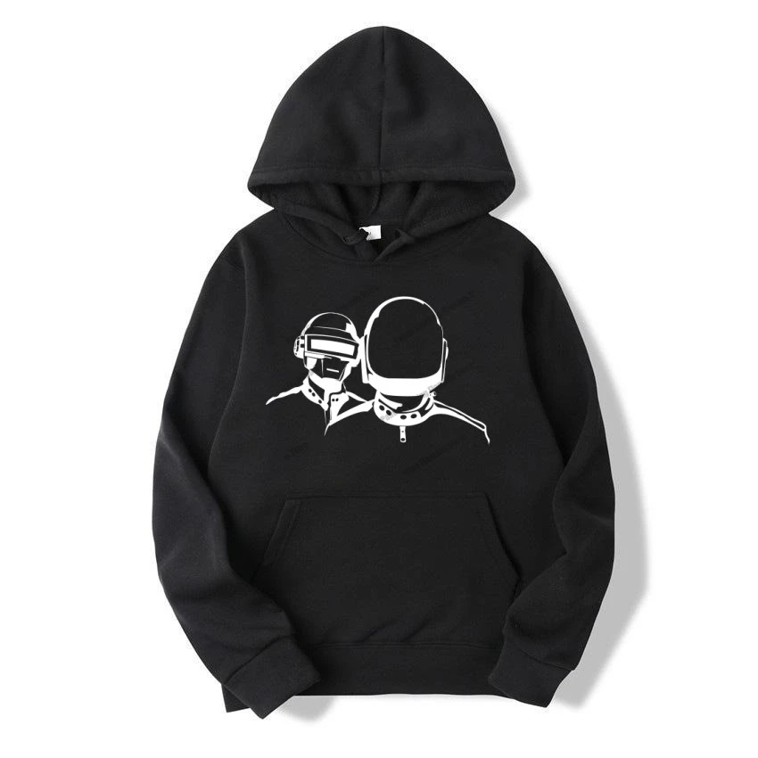 سترة بغطاء للرأس للرجال للخريف/الشتاء من DAFT PUMK مقابل مطبوعة عصرية غير رسمية بأكمام طويلة سترة بغطاء للرأس دافئة للرجال والنساء #3