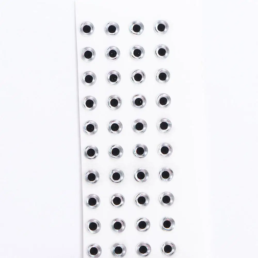 Sticker Fishing Tackle 4mm 5mm 6mm Holographic 100pcs/lot Eyeball DIY Eyes Artificial Fish Eyes 3D Fish Eyes Fishing Lure Eyes