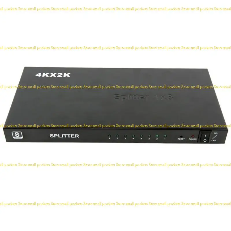 

R1WD 8 Port HDMI2.0 Splitter 1 In 8 Out HDMI2.0 Distributor Video Converters for Multiple Screen Display and Transmission