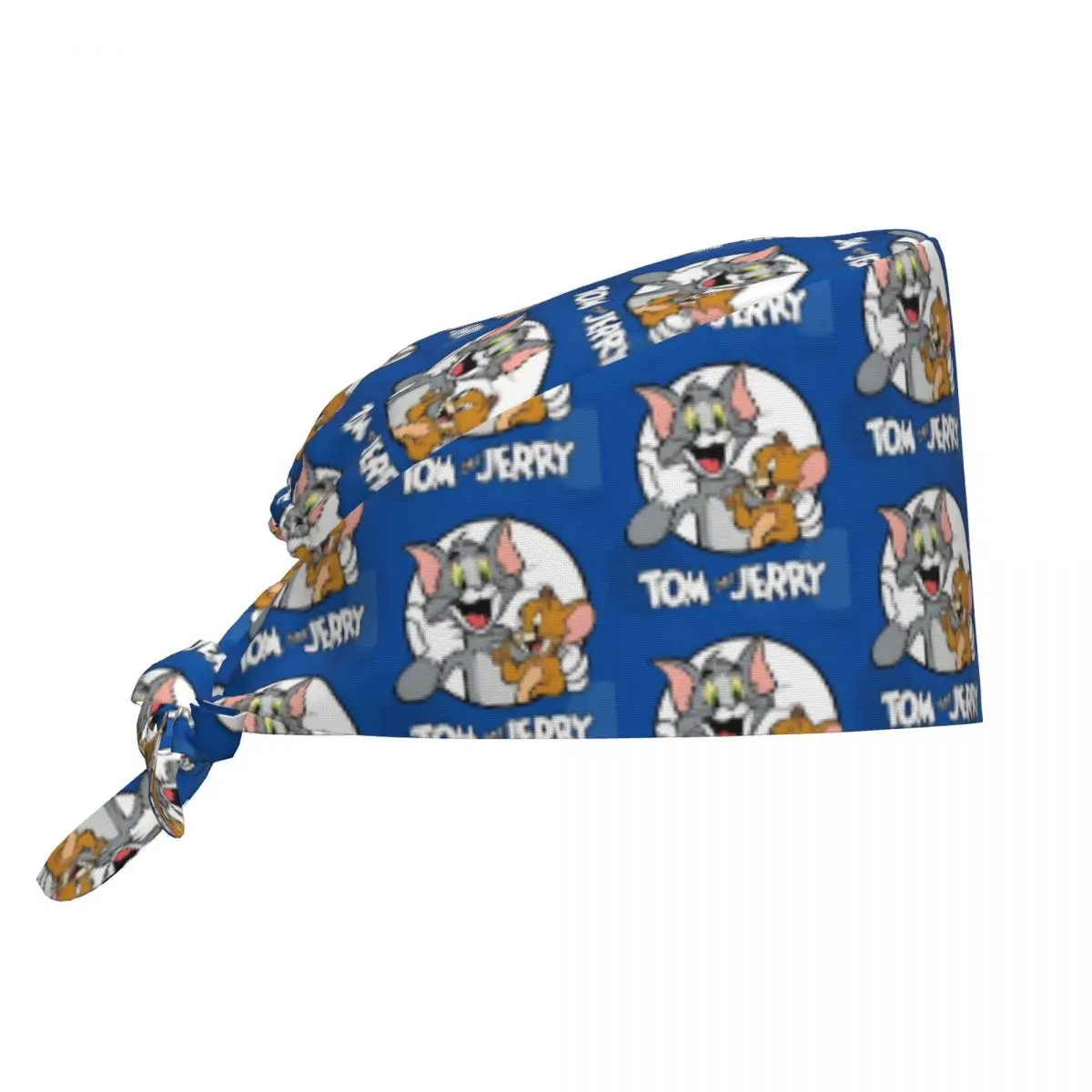 

Custom Adjustable Tom And Jerry Working Hat Women Men Best Friends Surgical Hat Scrub Nursing Doctor Surgeon Cap for Dentist