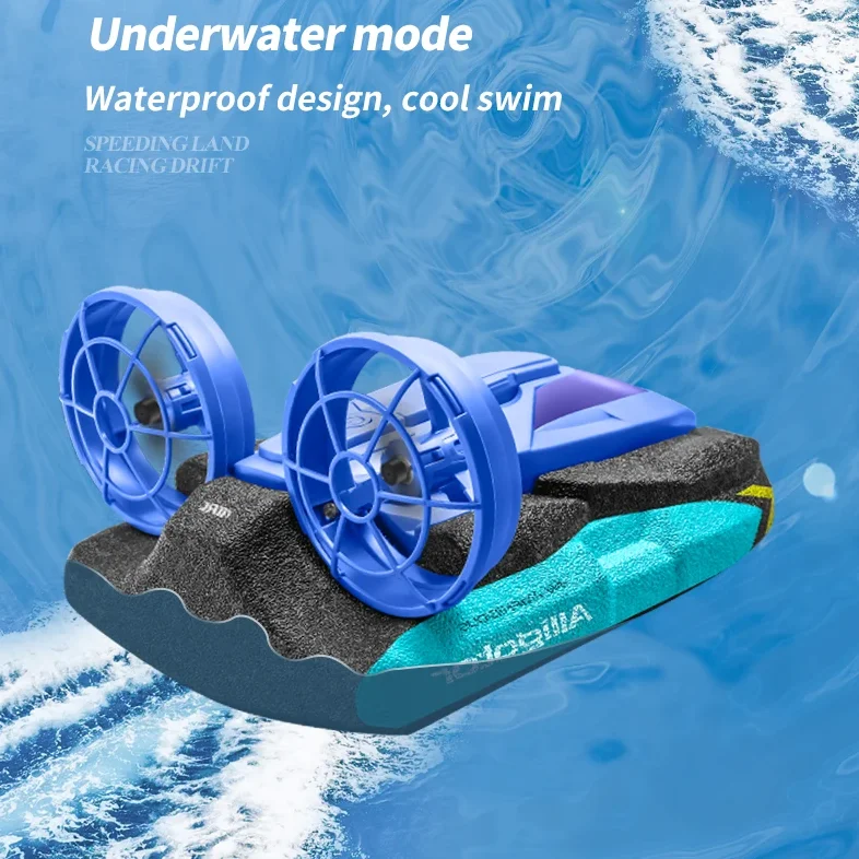 

Два режима 2 в 1, трюк-амфибия, радиоуправляемая лодка, автомобиль на воздушной подушке 360 ° Вращающийся трюк водонепроницаемый мини трюк гоночный автомобиль с дистанционным управлением
