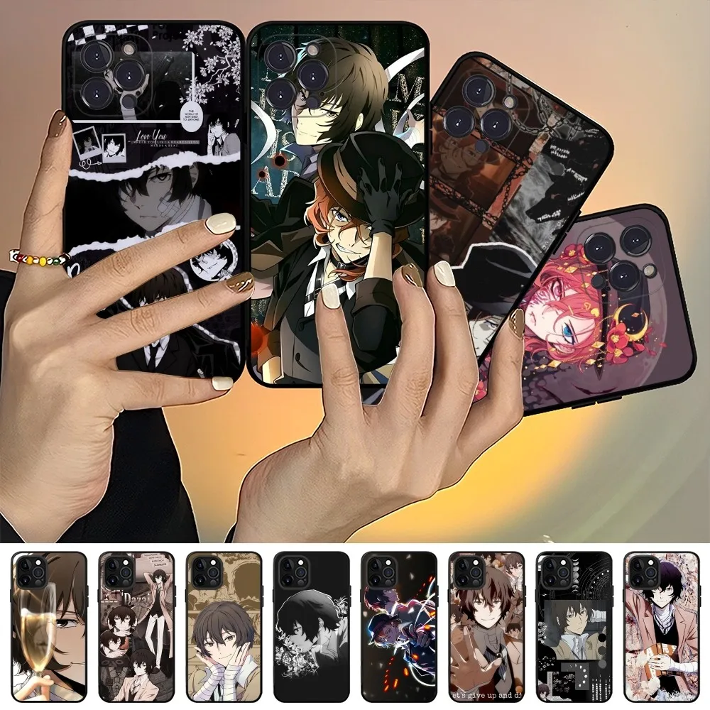 Anime Bungou Stray Dogs Dazai Osamu Phone Case For IPhone 15 14 13 12 Mini 11 Pro XS Max X XR SE 6 7 8 Plus Soft Silicone Cover