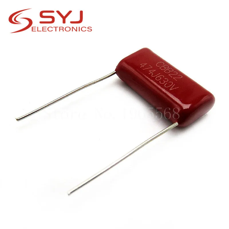 10pcs/lot 630V474J 0.47UF 470NF Pitch 20MM 630V 474 CBB Polypropylene film capacitor In Stock