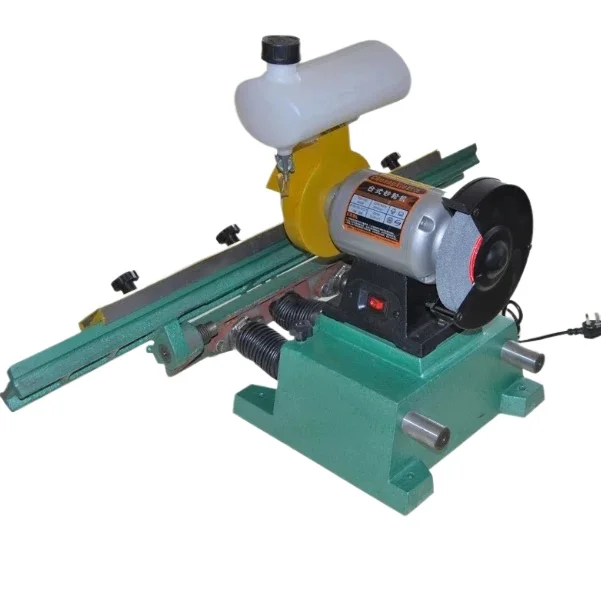 Woodworking Straight Planer Blade Sharpening Machine, Cast‑Iron Base Linear Knife Grinder for Wood Planer Knives
