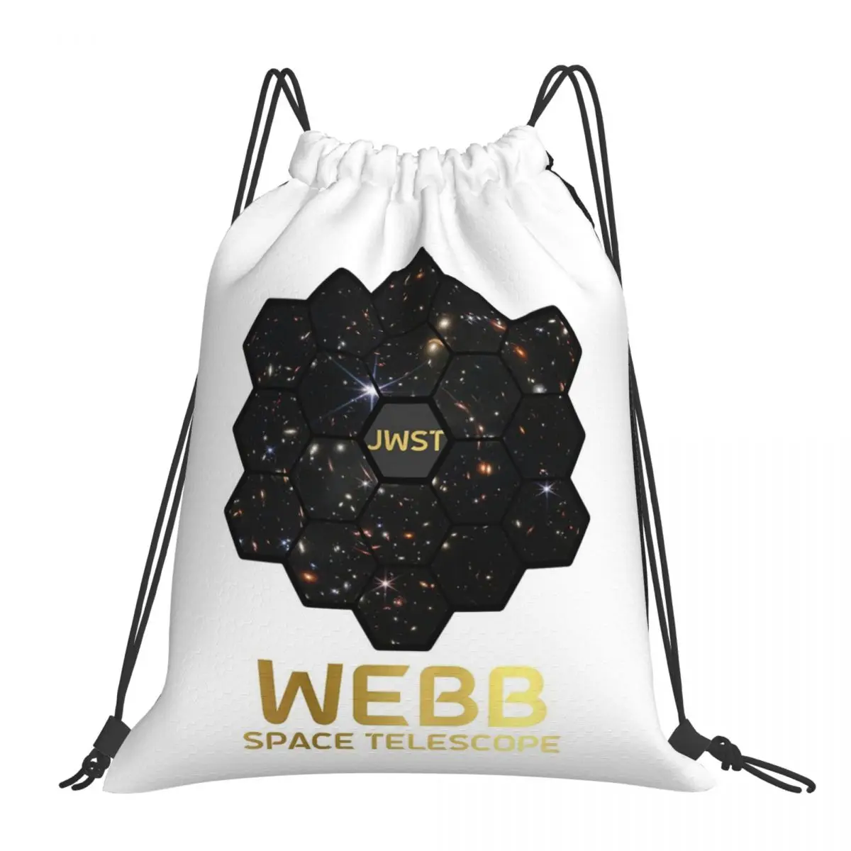 

Рюкзаки с космическим телескопом Джеймса Уэбба, многофункциональные портативные сумки на шнурке, спортивная сумка, сумки для книг для мужчин и женщин, школьные