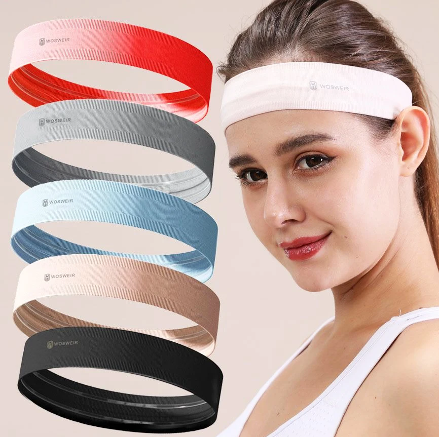 Sports Hair Bands Yoga Sweat Headband Men And Women Running Women Badminton Anti-Sweat Fitness Rope Skipping Sweating Hair Band