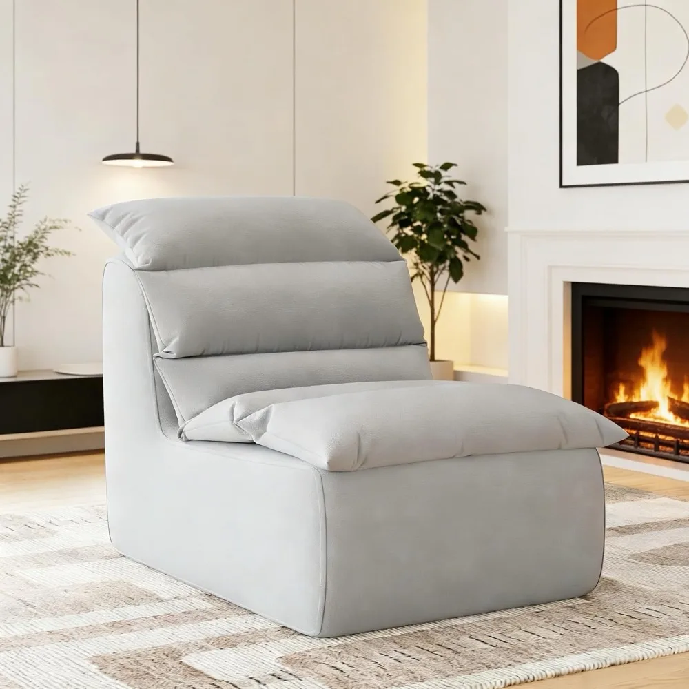 

Bean Bag Chair for Adults, Fireside Bean Bag Sofa with Back Support, Memory Foam & Non-Slip Base Lazy Sofa, Customized