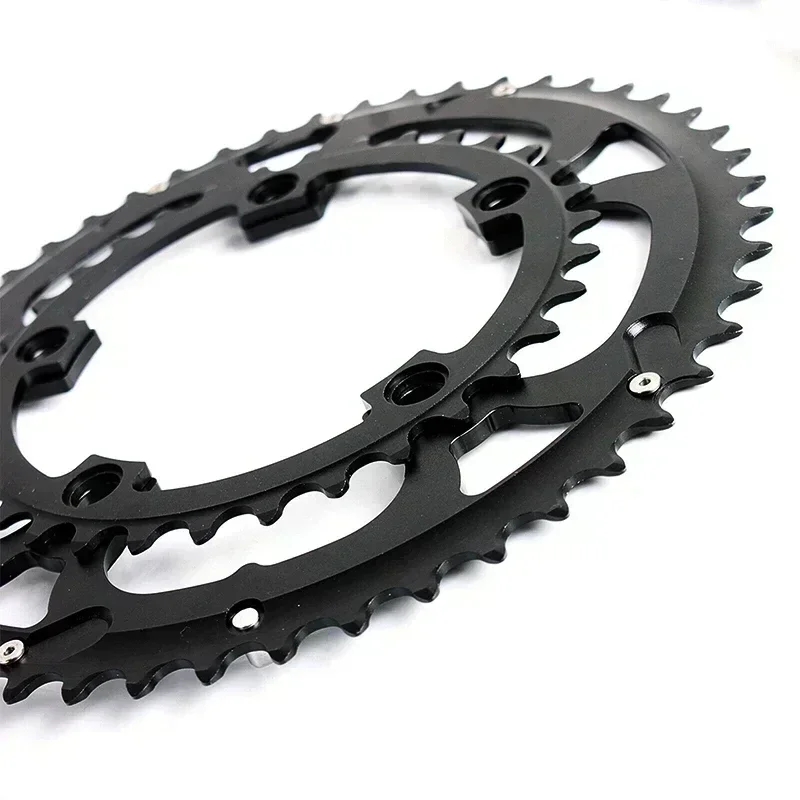 BUCKLOS 110 Bcd Chainring Double Speed Road Bike Chainring Ultralight 110BCD Crown 50/34T 52/36T 53/39T Road Bicycle Chainwheel