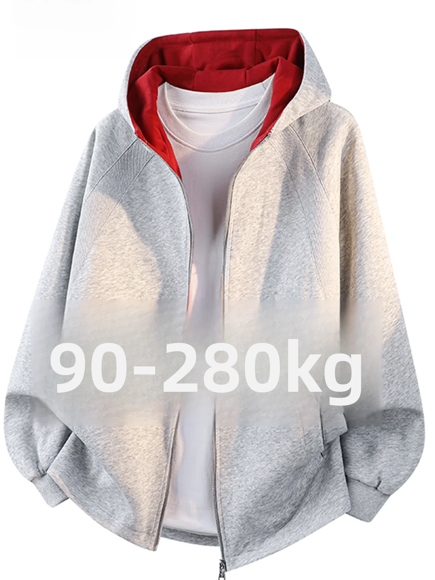 MoChao Large Size Open Cardigan Hoodie Men's Spring Autumn Loose Fit Faionable oulder Insert Sve Casual Contrast Color...