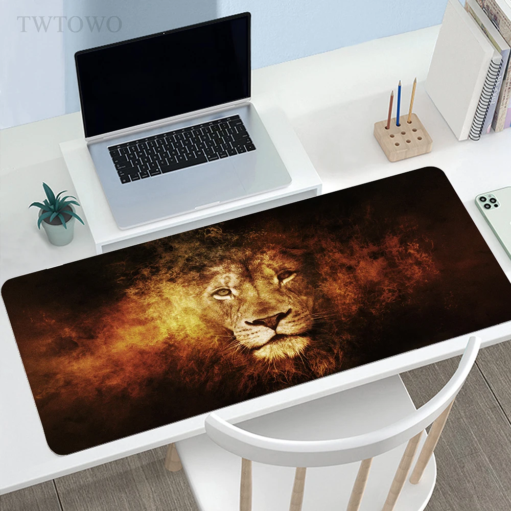 Lion Mouse Pad Gamer Home HD Custom Gaming  Mouse Mat Desk Mats Soft Natural Rubber Laptop Office Mice Pad Desktop Mouse Pad