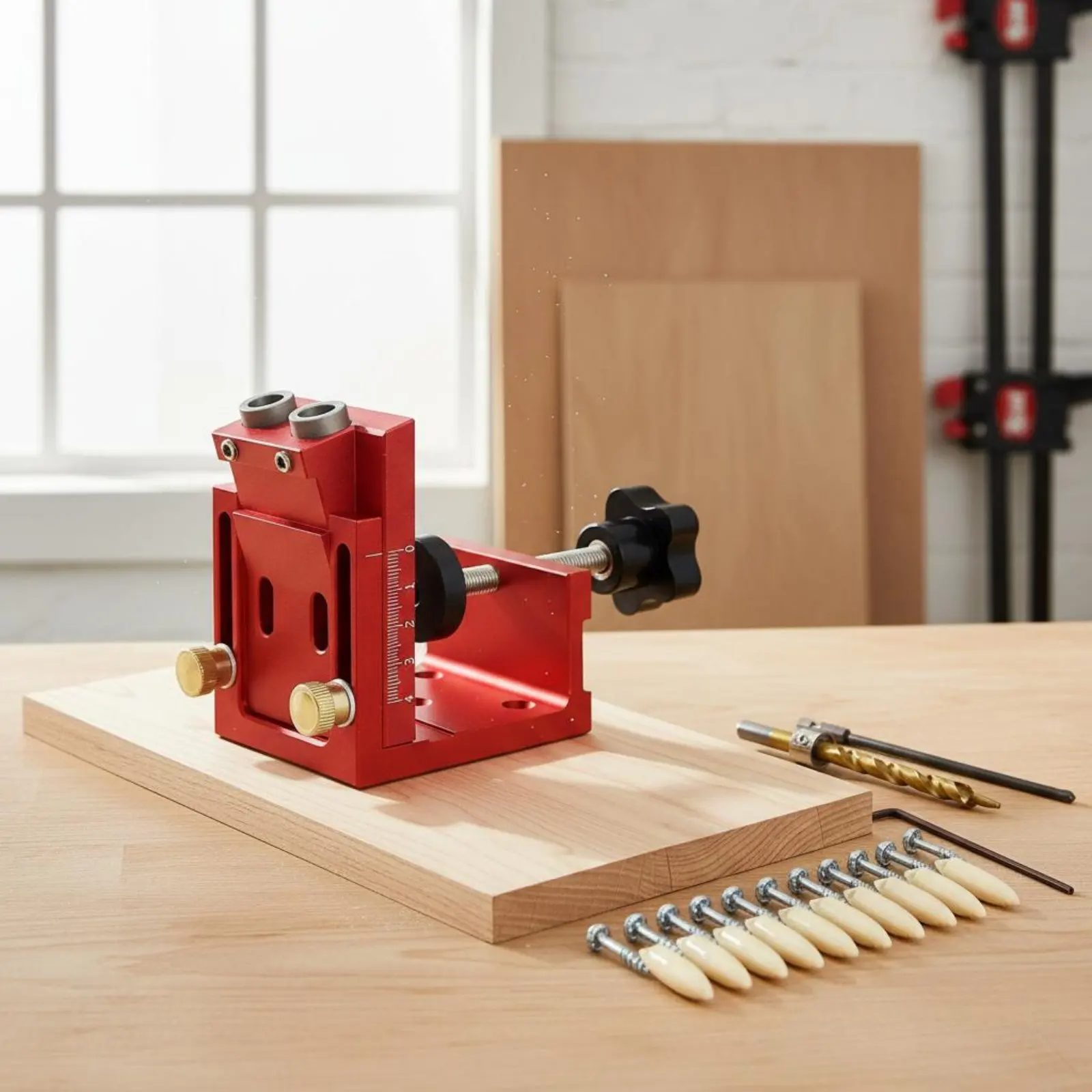 Angled Hole Guide Long-Lasting Adjustable Pocket Hole System Adjustable Doweling Jig Detachable Carpentry Marking Guide