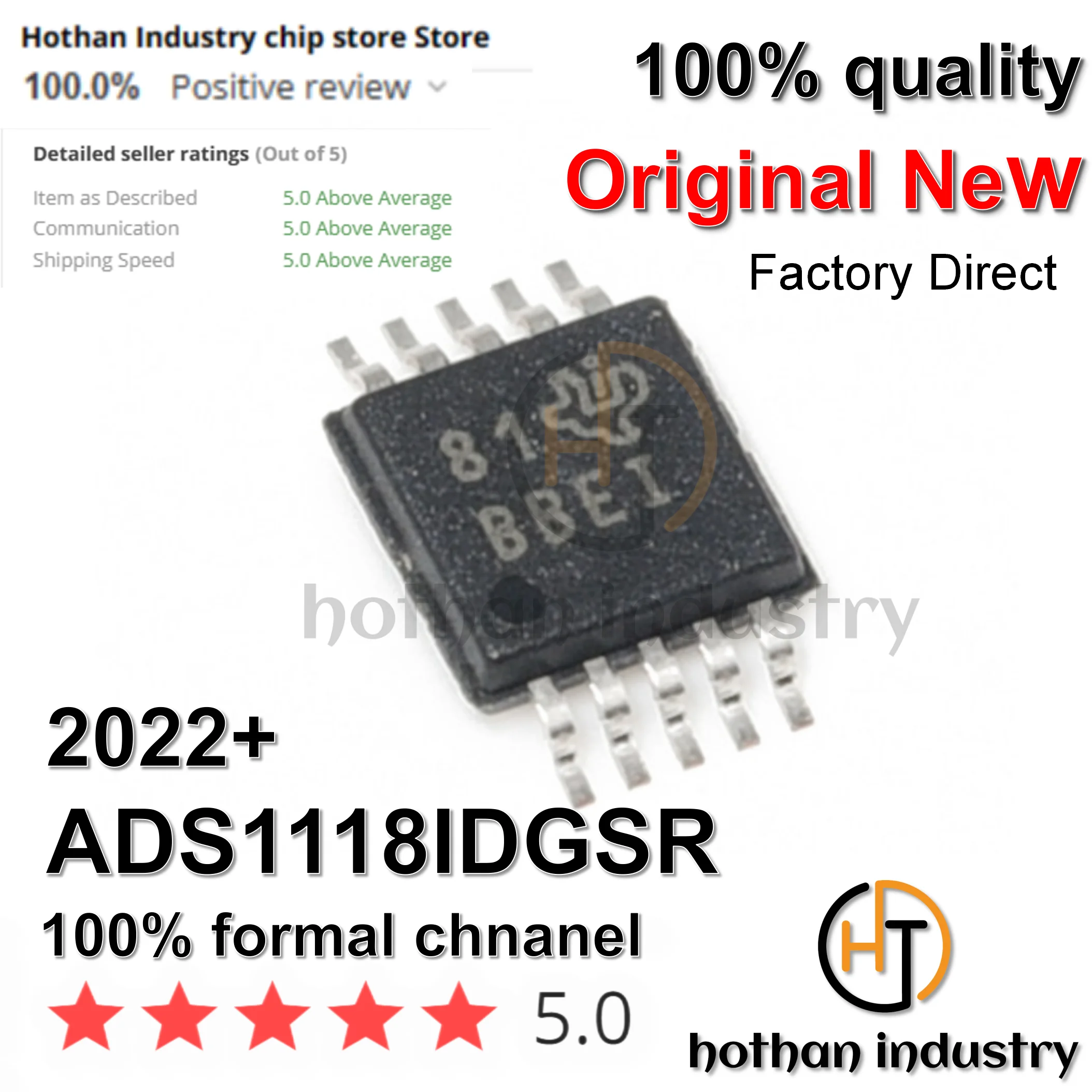 【1pcs】ADS1118IDGSR CH S1118IDGSR High Quality New 100% Original Analog to Digital Converters - ADC 16B ADC w/Integrated MUX