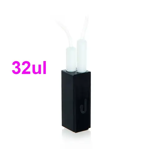 쿼츠 플로우 큐벳, M6 스레드 커넥터, 32ul