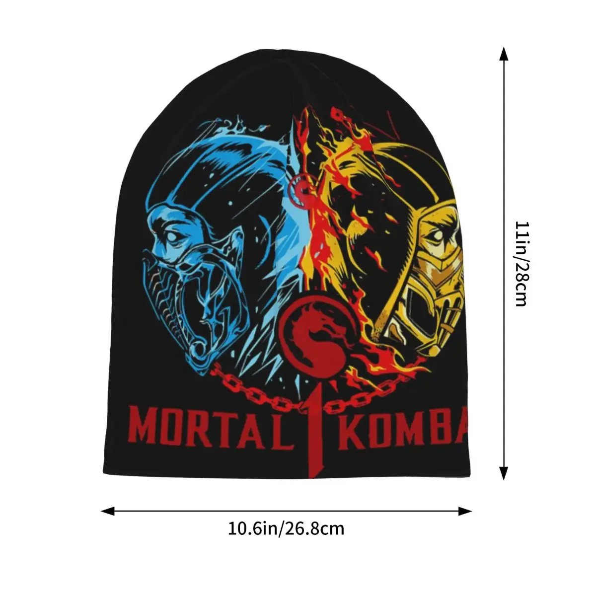 Mortal Kombat One Warm Knitted Cap Fashion Bonnet Hat Autumn Winter Outdoor Beanies Hats for Men Women Adult